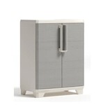 Szafa niska LINEAR WOOD kremowy beżowy