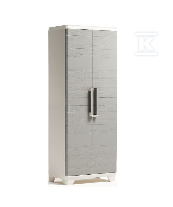 Szafa wysoka LINEAR WOOD kremowy beżowy - CRV248100