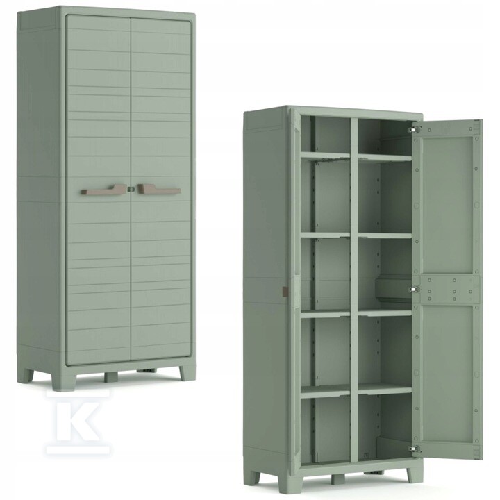 Szafa wysoka z półkami zielona IT - CRV251638