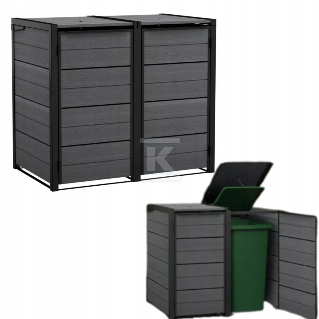 Zabudowa na kosze Hide Away 240L grafit - CRV261887