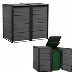 Zabudowa na kosze Hide Away 240L grafit