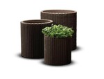 Zestaw doniczek S+M+L CYLINDER PLANTERS whiskey brown