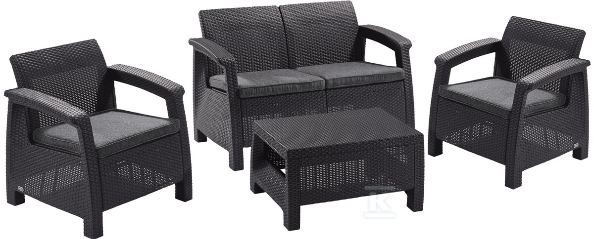 Zestaw mebli ogrodowych CORFU SET 3+1 - CRV223204