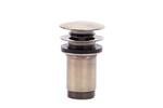 Zawór spustowy KLEOME click-clack, 5/4", stary brąz