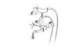 Bateria LACRIMA wannowa z zestawem natryskowym, chrom