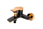 Bateria SEPPIA wannowa bez zestawu natryskowego, rose gold / black
