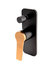 Bateria SEPPIA natryskowa podtynkowa 2-funkcyjna, rose gold / black