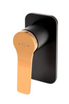 Bateria SEPPIA natryskowa podtynkowa 1-funkcyjna, rose gold / black