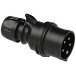 Wtyczka przenośna, seria MIDNIGHT 32A 5P 400V 6H IP44/54 SHARK