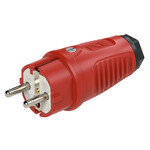 Wtyczka gumowa przenośna, seria TAURUS2 16A 3P 230V uni-schuko IP54 czerwona obudowa