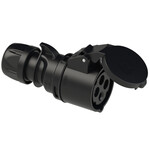 Gniazdo przenośne, seria MIDNIGHT 16A 4P 400V 6H IP44/54 SHARK