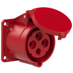 Gniazdo tablicowe proste 70x70mm 32A 4P 400V 6H IP44