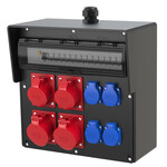 Rozdzielnica stacjonarna gumowa, seria BYTOM 2x32/5x2C32 2x16/5xC16 4GSx4B16 RCD63 IP54