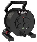 Przedłużacz zwijany jednofazowy na bębnie z tworzywa, seria XREEL 250 20M H05RR-F 3G2.5 4GS 230V Termik, lampka sygnalizacyjna IP54