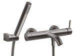 Bateria wannowa CIRICULUS z zestawem natryskowym, gun metal