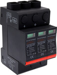 Обмежувач перенапруги тип T1+T2, 3 полюси, 1000 V DC, Imax: 50kA, In: 20kA, Iimp: 6 kA (10/350) RSP-PV6.0-1000-3P