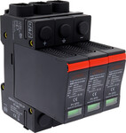 Ochranný prvek proti přepětí typu T1+T2, 3 póly, 1000 V DC, Imax: 80kA, In: 25kA, Iimp: 8 kA (10/350) RSP-PV12.5-1000-3P