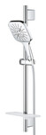 Zestaw prysznicowy Rainshower SmartActive 130 Cube z drążkiem prysznicowym 600 mm, 3 strumienie, chrom