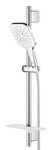 Zestaw Rainshower SmartActive 130 Cube z drążkiem prysznicowym 600 mm, 3 strumienie, moon white