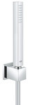 Душовий набір Euphoria Cube Stick, хром, обмежувач потоку 9,5 л/хв, шланг 1250 мм, з точковим тримачем