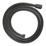 Relexaflex Metal Long-Life Metalowy wąż prysznicowy, 1500 mm, odporność na rozciąganie 750 N, odporność na temperaturę do 75°C aksamitna czerń