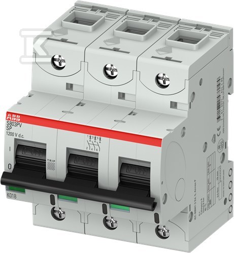 Wyłącznik nadmiarowo-prądowy, 3P, - 2CCF019616R0001