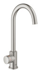 GROHE Red Duo Кухонна система кип'ятіння, нержавіюча сталь, стовповий клапан і бойлер 4 л, доступ тільки до окропу, запобіжник, кут повороту носика тип С 150 °, фільтр в комплекті