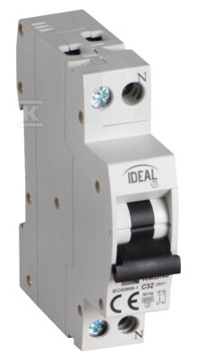 Автоматичний вимикач, 6kA, 1P+N - 32572