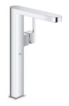 GROHE Plus Одноважільний змішувач для раковини XL розмір хром, обмежувач потоку 5,7 л / хв, керамічна головка 28 мм, без зливного комплекту, висувний вилив
