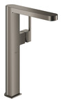 GROHE Plus Одноважільний змішувач для раковини, розмір XL, матовий твердий графіт, обмежувач потоку 5,7 л/хв, керамічна головка 28 мм, без зливного комплекту, висувний вилив