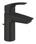 Bateria umywalkowa Eurosmart, Rozmiar S, montaż jednootworowy, metalowa dźwignia, SilkMove głowica ceramiczna 28 mm, regulowany ogranicznik strumienia przepływu, Long-Life trwała powłoka, Water Saving mniejsze zużycie wody maksymalne natężenie przepływu (przy 3 barach): 5 l/min, metalowy zestaw odpływowy z drążkiem pociąganym 1 1/4"