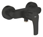 Ванний змішувач Eurosmart одноважільний для керування одним виходом води, настінний, металевий важіль, керамічний картридж SilkMove 35 мм, регульований обмежувач витрати води