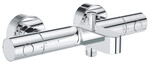 Grohtherm 800 Cosmopolitan Змішувач для ванни з термостатом, хромований, настінний монтаж, замок безпеки, перемикач для ванни/душу, кнопка економії, металеві ручки