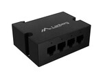 Switch DIN-FE4-AT-30W 1xIN 3xOUT 100Mb PoE Extender Fast Ethernet DIN rail AT 30W LANBERG