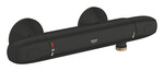 Bateria prysznicowa Grohtherm 1000 z termostatem, DN 15, CoolTouch nienagrzewający się korpus, Long-Life trwała powłoka, MetalGrip ergonomiczne uchwyty, SafeStop blokada na 38°C, TurboStat głowica termostatyczna, EcoButton