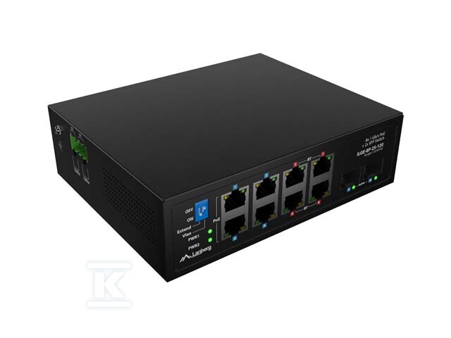 Switch Light Industrial PoE 4xBT 4xAT - ILGE-8P-2S-120