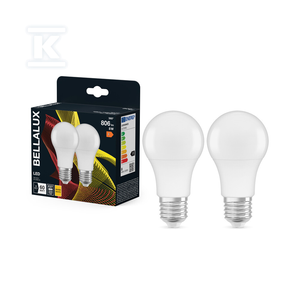 Żarówka LED BELLALUX CLA 8W 827 Frosted - 4058075157026