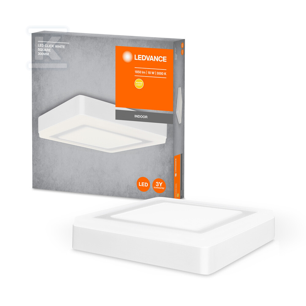 Oprawa LED CLICK White Square 300mm 18W - 4058075260573