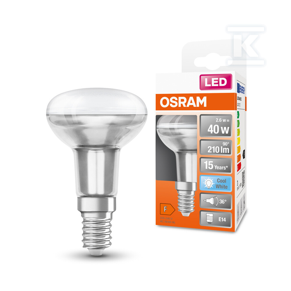 Żarówka LED STAR R50 2.6W 840 E14 - 4058075433342