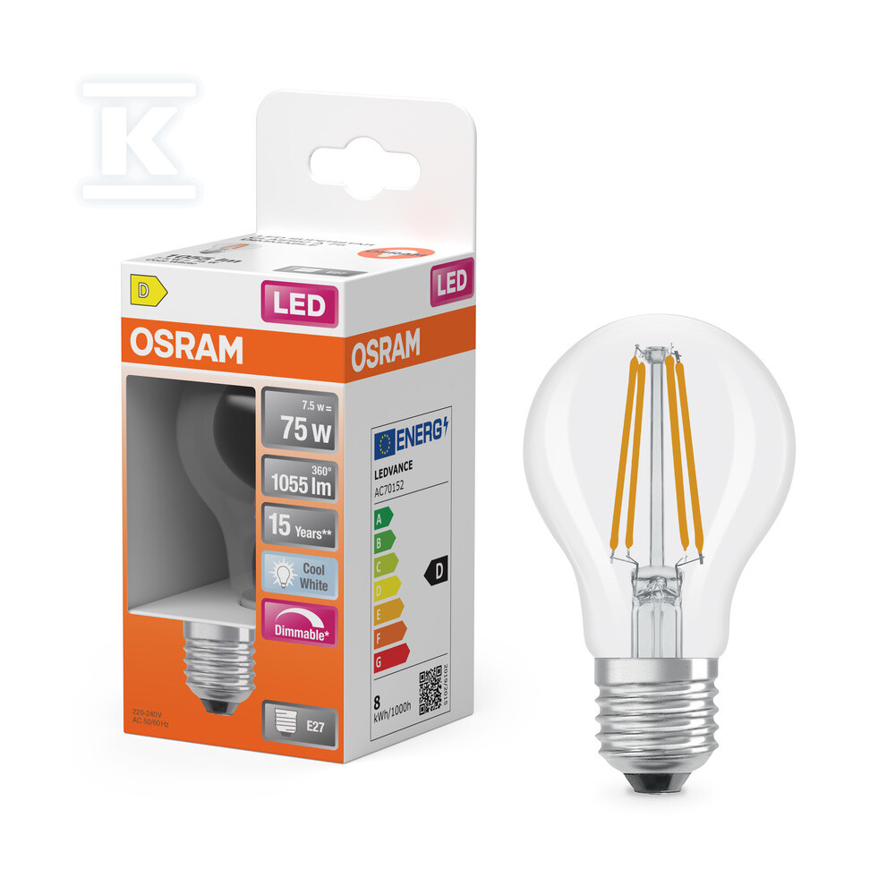Лампа LED Retrofit CLASSIC A DIM 7.5W - 4058075434967