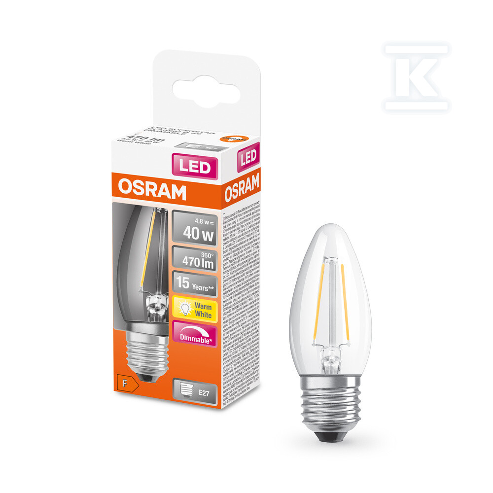 Лампа LED Retrofit CLASSIC B DIM 4.8W - 4058075446878