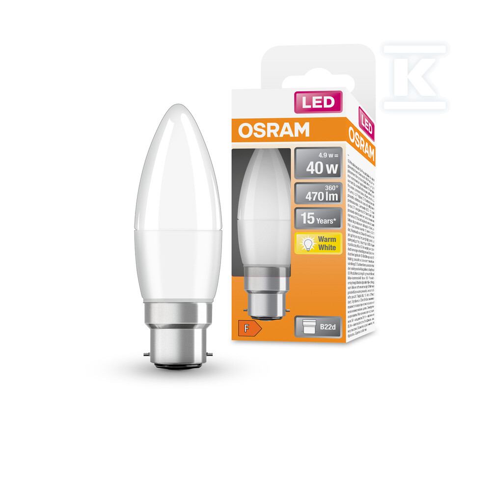 Żarówka LED STAR CLASSIC B 4.9W 827 - 4058075504240