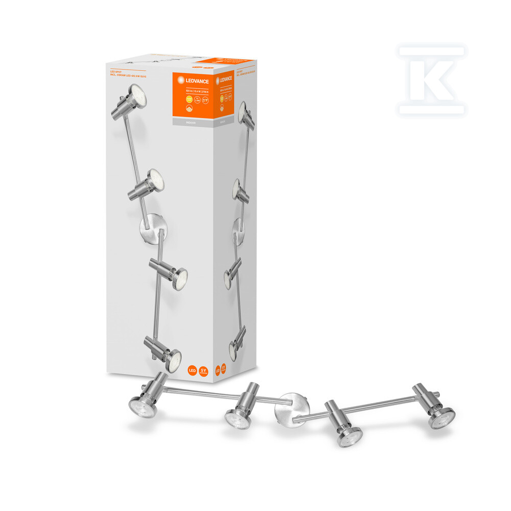 Oprawa SPOT BRUSHED SILVER GU10 4 x - 4058075540583