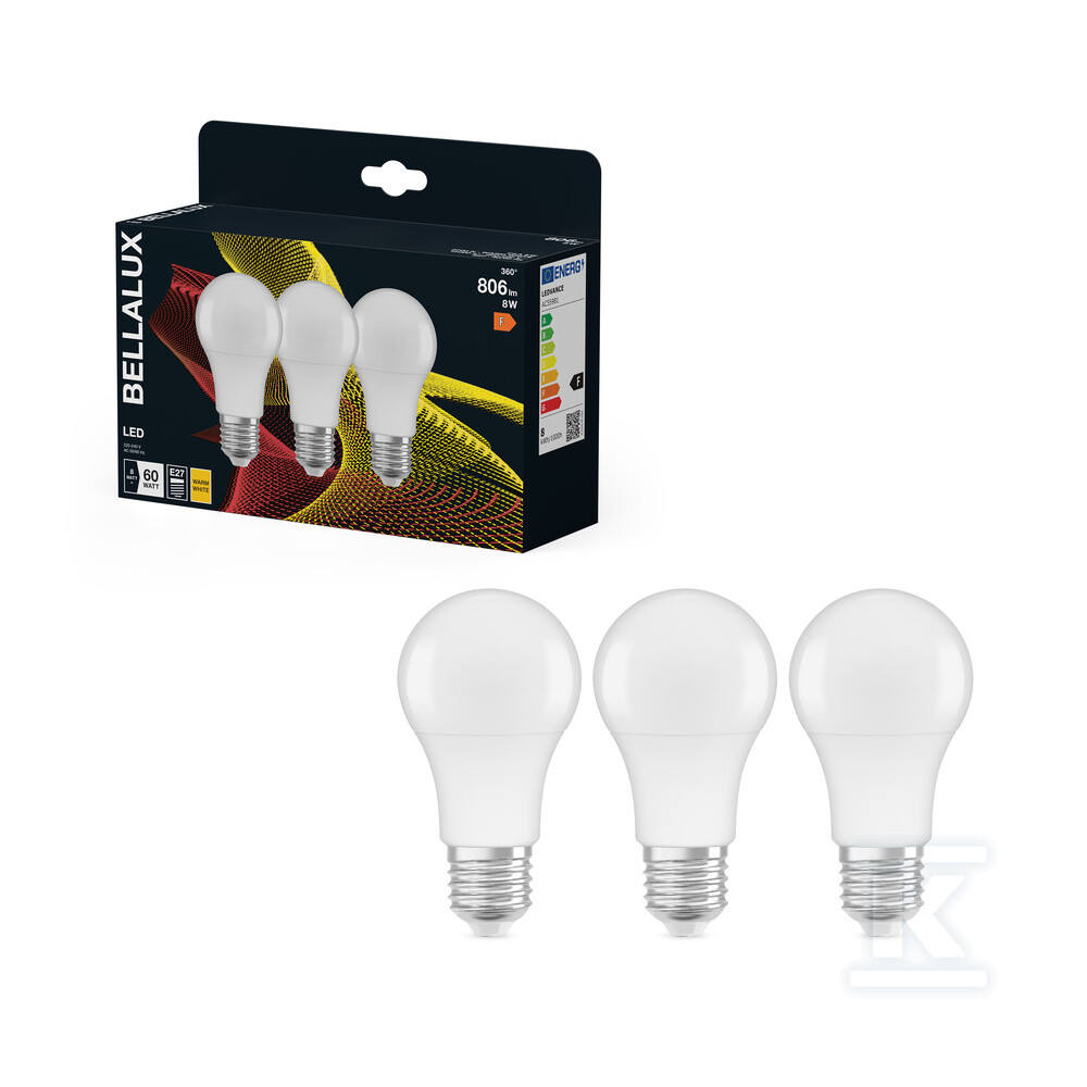 Żarówka LED BELLALUX CLA 8W 827 Frosted - 4058075595422