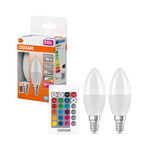 Żarówka LED Retrofit RGBW lamps with remote control 4.9W 827 Frosted E14