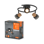 Oprawa LED DECOR SPOT CORK BLACK Spiral 3x3.4W 927 DIM