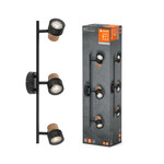 Oprawa LED DECOR SPOT CORK BLACK 3x3.4W 927 DIM