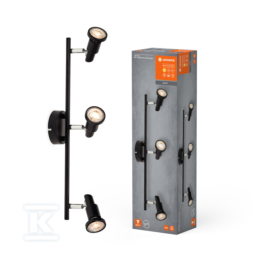 Oprawa SPOT BLACK 3 X 3.4W 927 DIM - 4058075828803