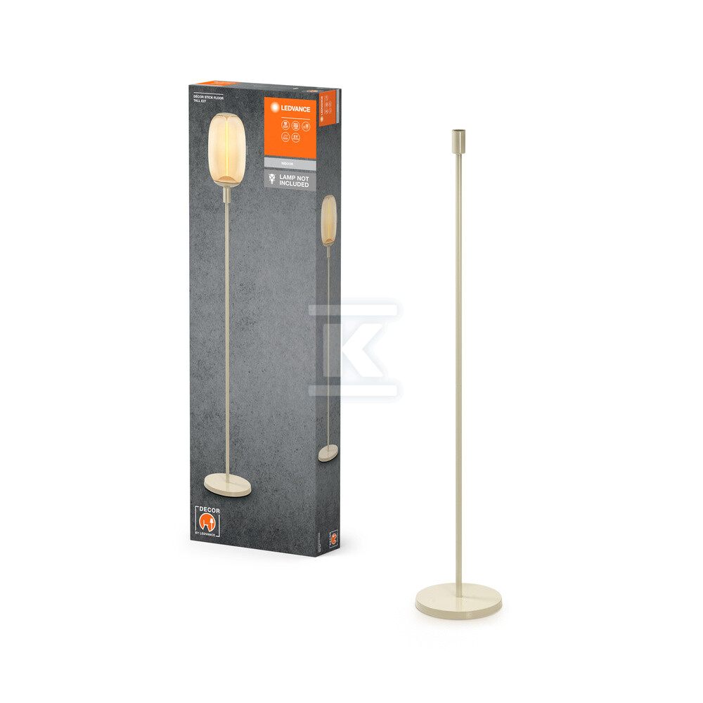 Лампа Decor Stick Floor Beige Tall E27 - 4058075833050