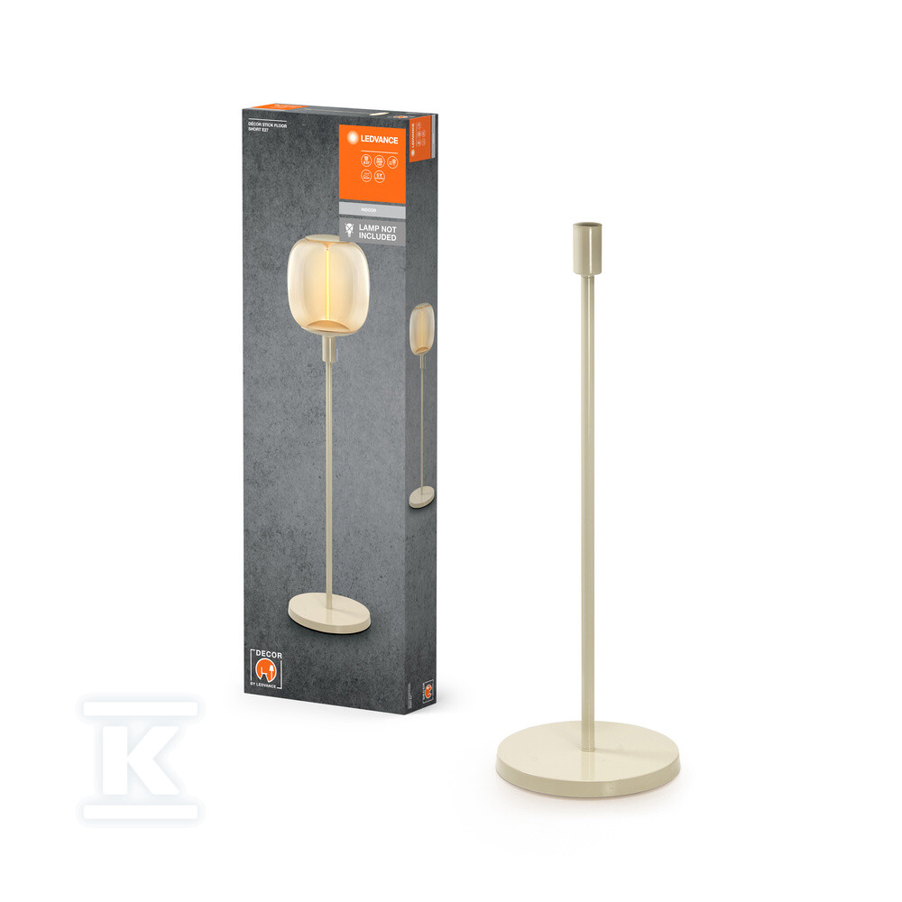Лампа Decor Stick Floor Beige Short E27 - 4058075833074